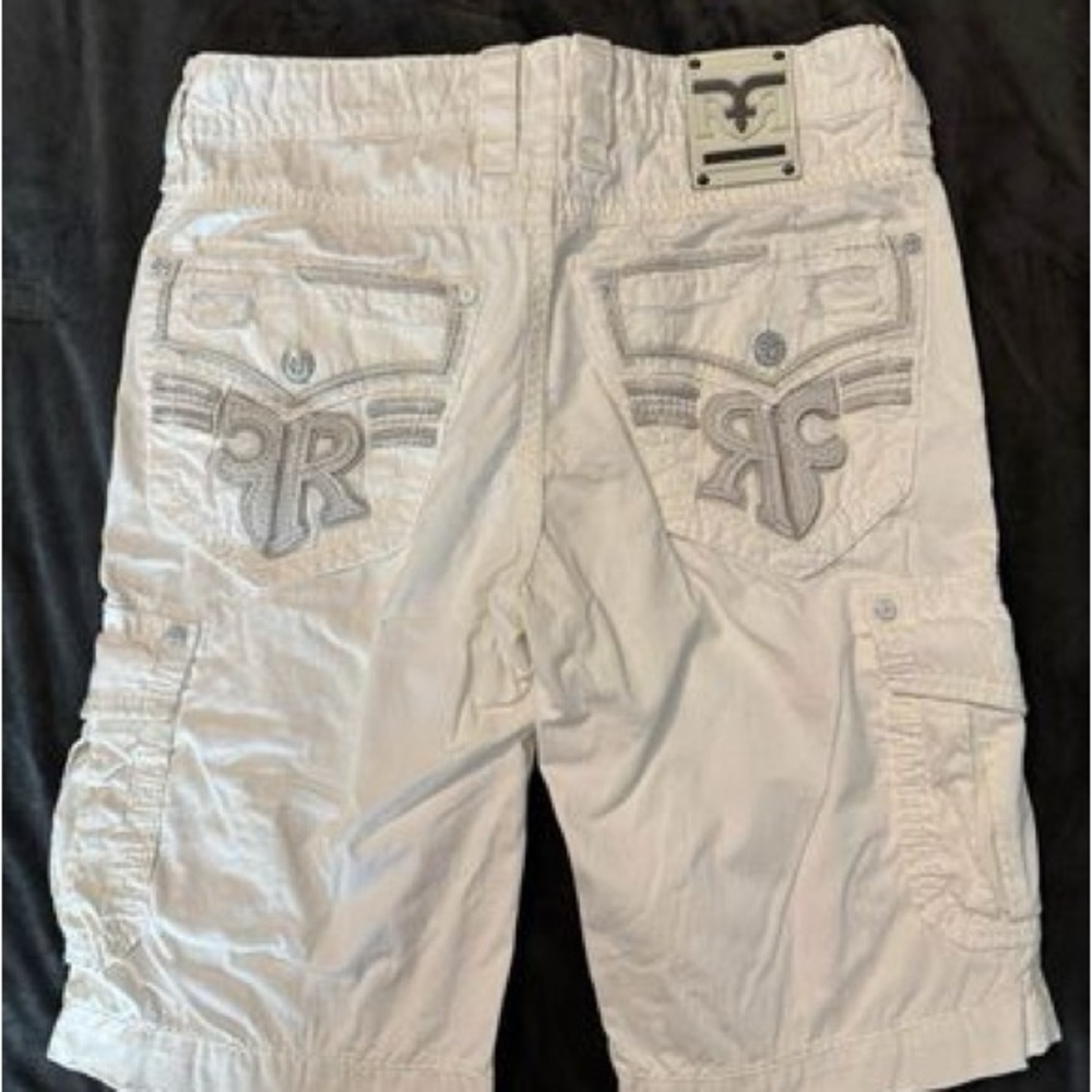 Rock Revival size 34 Men's White Shorts
